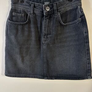 BDG Charcoal Denim Mini Skirt